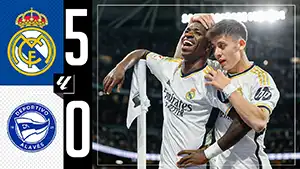 Real Madrid vs Deportivo Alavés highlights della partita guardare