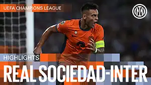 Gol Lautaro Martínez 87 Minuto Puntaje: 1-1 Real Sociedad vs Inter 1-1