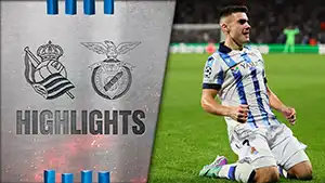 Real Sociedad vs Benfica highlights spiel ansehen