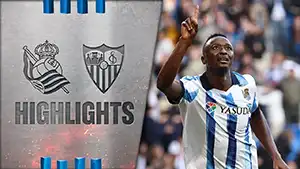 Real Sociedad vs Sevilla highlights match watch