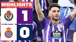 Real Valladolid vs Espanyol highlights della match regarder