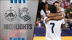Red Bull Salzburg vs Real Sociedad highlights della partita guardare
