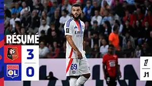 Tor Amine Gouiri 21 Minute Stand: 2-0 Rennes vs Lyon 3-0