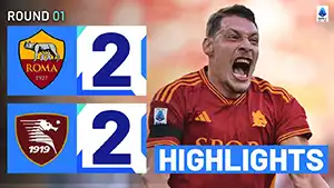 Roma vs Salernitana highlights match watch