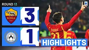 Roma vs Udinese highlights match watch