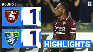 Salernitana vs Frosinone reseña en vídeo del partido ver