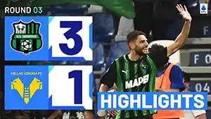 Sassuolo vs Verona highlights della partita guardare