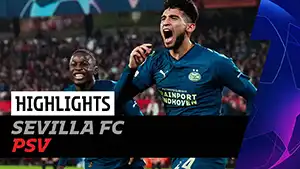 Sevilla vs PSV reseña en vídeo del partido ver