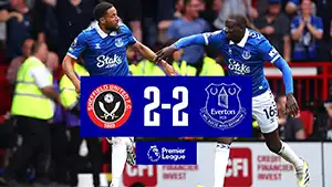 Gol Cameron Archer 33 Minuta Wynik: 1-1 Sheffield United vs Everton 2-2