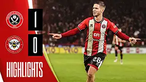 Gol James McAtee 45+1 Minuto Puntaje: 1-0 Sheffield United vs Brentford 1-0