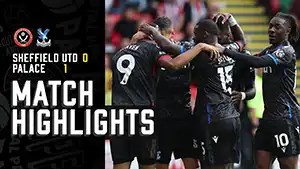 Sheffield United vs Crystal Palace highlights della partita guardare