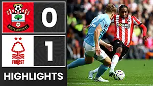 Southampton vs Nottingham Forest highlights della partita guardare