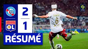 Strasbourg vs Lyon reseña en vídeo del partido ver