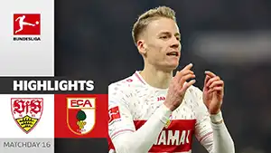 Stuttgart vs Augsburg highlights della partita guardare