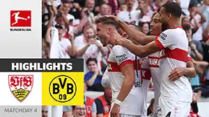 Gol Deniz Undav 4 Minuto Puntaje: 1-0 Stuttgart vs Borussia Dortmund 5-1