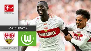 Goal Yannick Gerhardt 34 Minute Score: 0-1 Stuttgart vs Wolfsburg 3-1