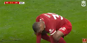 Tor Joel Matip 90+6 Minute Stand: 2-1 Tottenham vs Liverpool 2-1