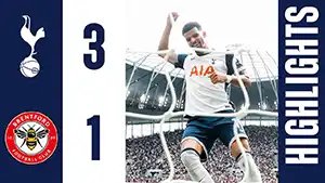 Tottenham vs Brentford reseña en vídeo del partido ver