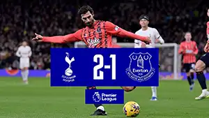 Gol Heung-Min Son 18 Minuta Wynik: 2-0 Tottenham vs Everton 2-1