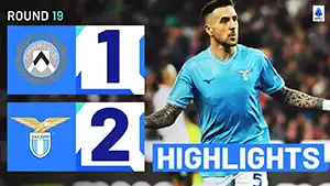 Gol Matías Vecino 76 Minuto Puntaje: 1-2 Udinese vs Lazio 1-2