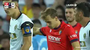 Valencia vs Osasuna reseña en vídeo del partido ver