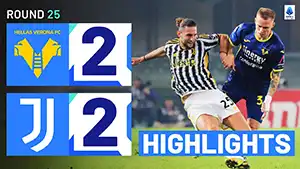 Verona vs Juventus highlights della match regarder