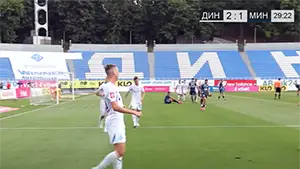 Goal Vladislav Vanat 30 Minute Score: 2-1 Dynamo Kyiv vs Minaj 4-1