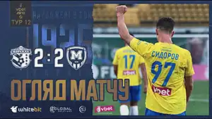 Goal Oleksiy Sidorov 17 Minute Score: 0-1 Vorskla vs Metalist 1925 2-2