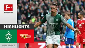 Werder vs Union Berlin reseña en vídeo del partido ver