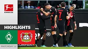 Gol Jeremie Frimpong 43 Minuta Wynik: 0-2 Werder vs Bayer 04 0-3