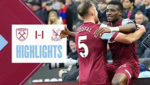 Gol Odsonne Edouard 53 Minuta Wynik: 1-1 West Ham vs Crystal Palace 1-1