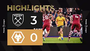 West Ham vs Wolverhampton highlights della partita guardare