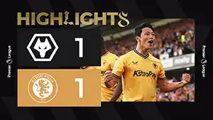 Gol Hwang Hee-chan 53 Minuta Wynik: 1-0 Wolverhampton vs Aston Villa 1-1