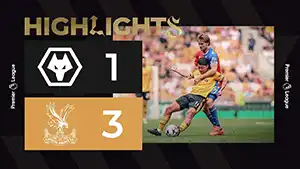 Gol Matheus Cunha 68 Minuto Puntaje: 1-2 Wolverhampton vs Crystal Palace 1-3