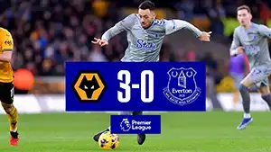 Gol Max Kilman 25 Minuto Punto: 1-0 Wolverhampton vs Everton 3-0