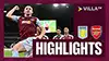 Aston Villa vs Arsenal highlights della partita guardare