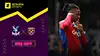 Crystal Palace vs West Ham highlights della partita guardare